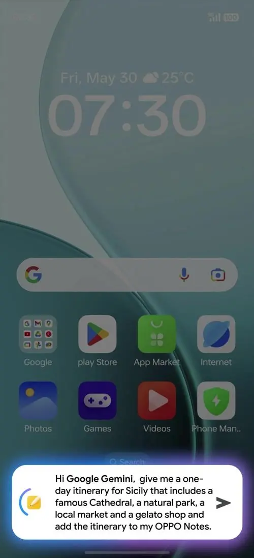 OPPO F31 Pro Google Gemini