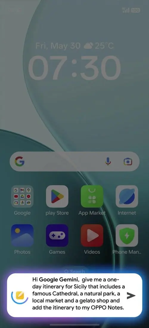 OPPO F31 Pro Google Gemini