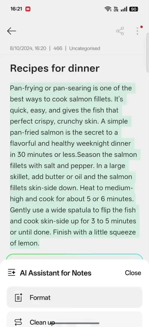 OPPO F31 Pro+ AI Assistant for Notes