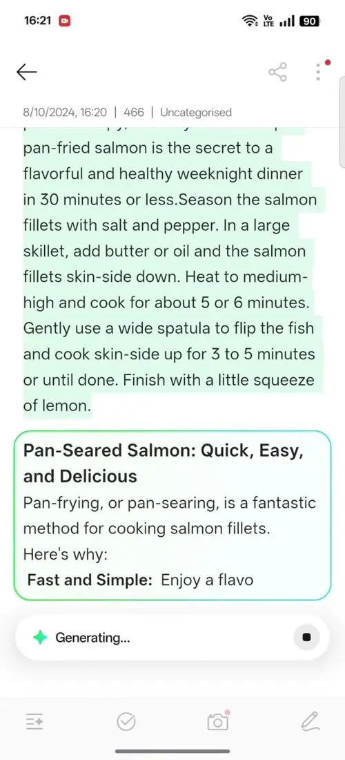 OPPO F31 Pro+ AI Assistant for Notes