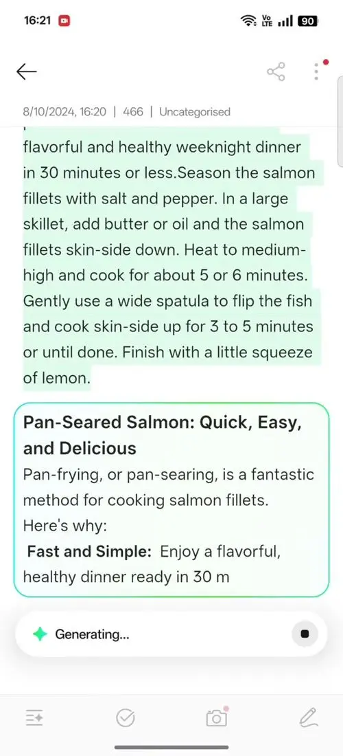 OPPO F31 Pro+ AI Assistant for Notes