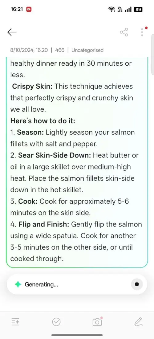 OPPO F31 Pro+ AI Assistant for Notes