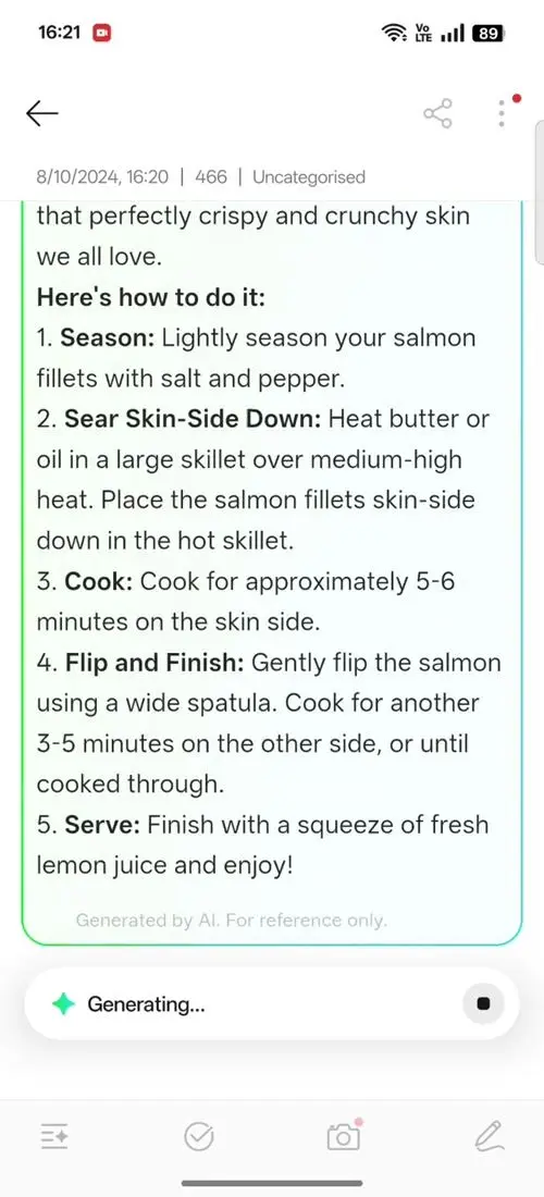 OPPO F31 Pro+ AI Assistant for Notes