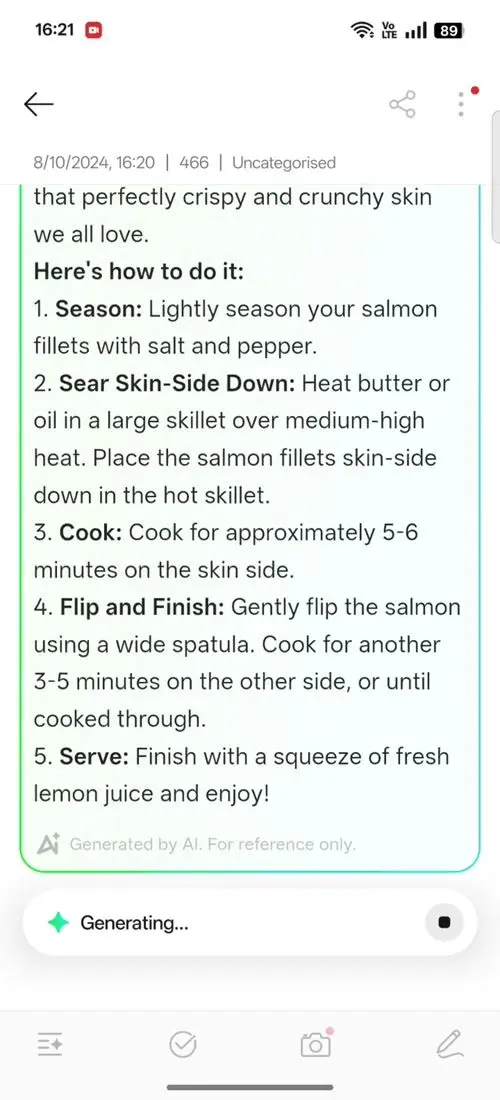 OPPO F31 Pro+ AI Assistant for Notes