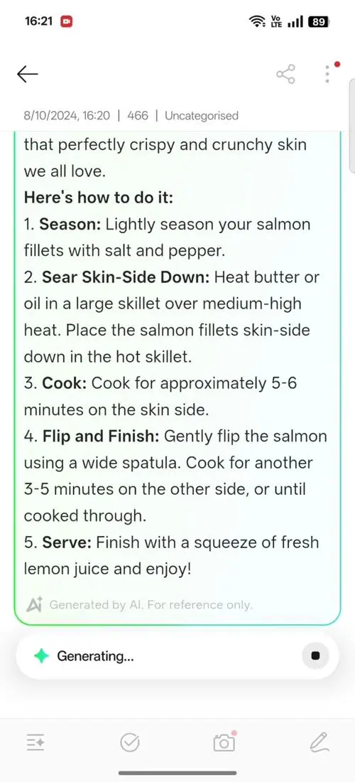 OPPO F31 Pro+ AI Assistant for Notes