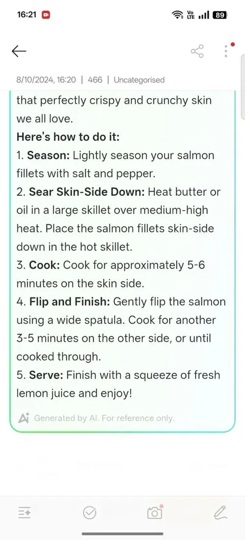 OPPO F31 Pro+ AI Assistant for Notes