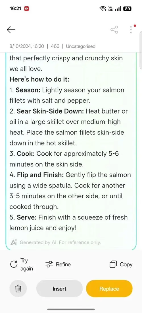 OPPO F31 Pro+ AI Assistant for Notes