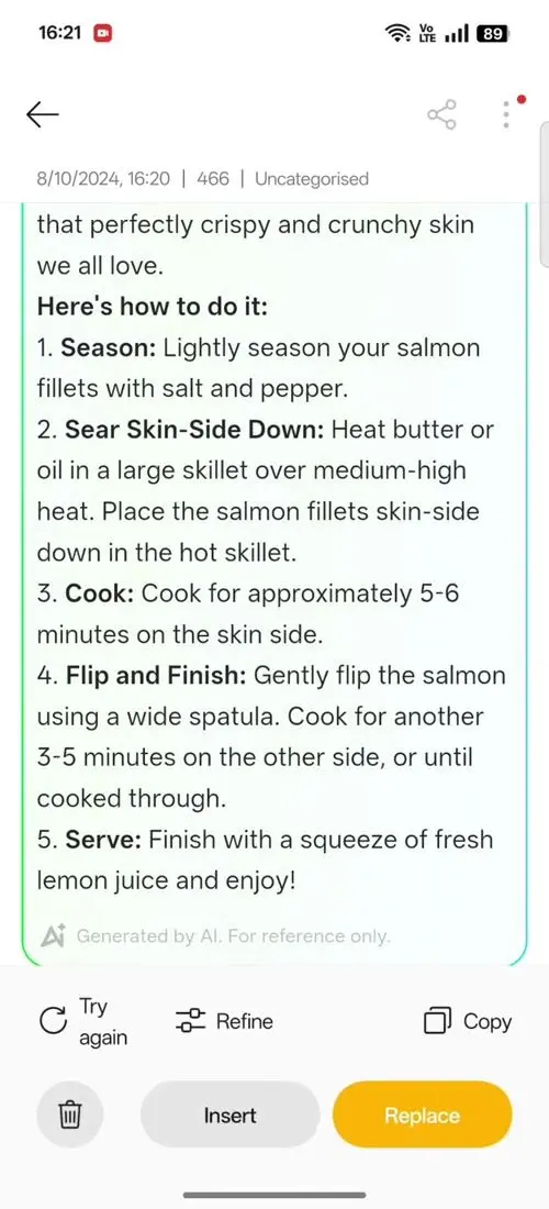 OPPO F31 Pro+ AI Assistant for Notes