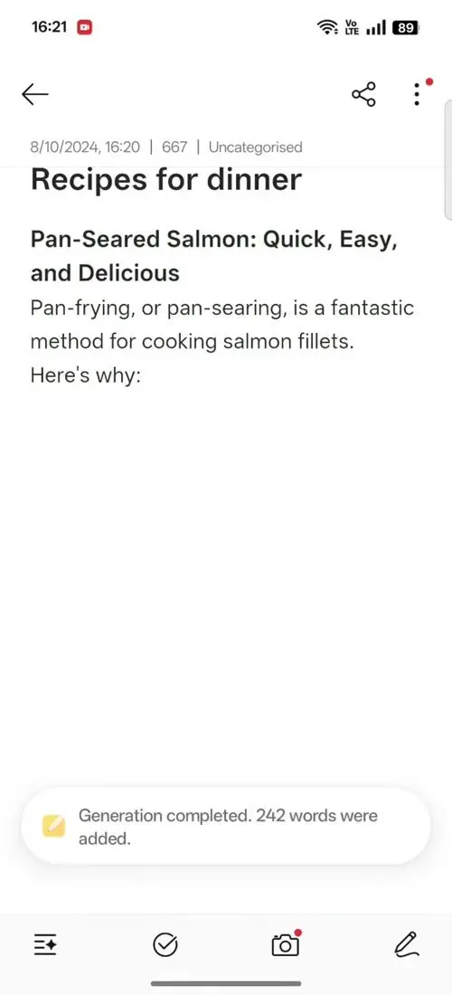 OPPO F31 Pro+ AI Assistant for Notes