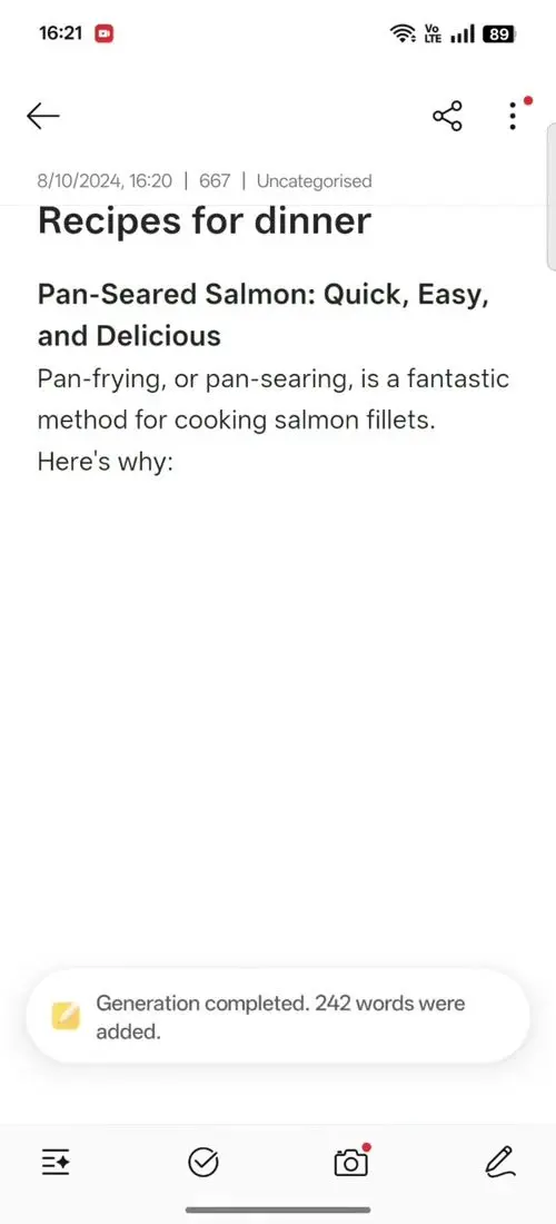 OPPO F31 Pro+ AI Assistant for Notes