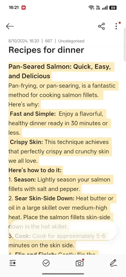 OPPO F31 Pro+ AI Assistant for Notes