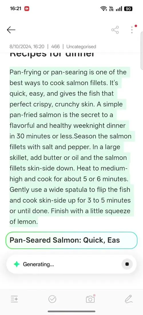 OPPO F31 Pro+ AI Assistant for Notes