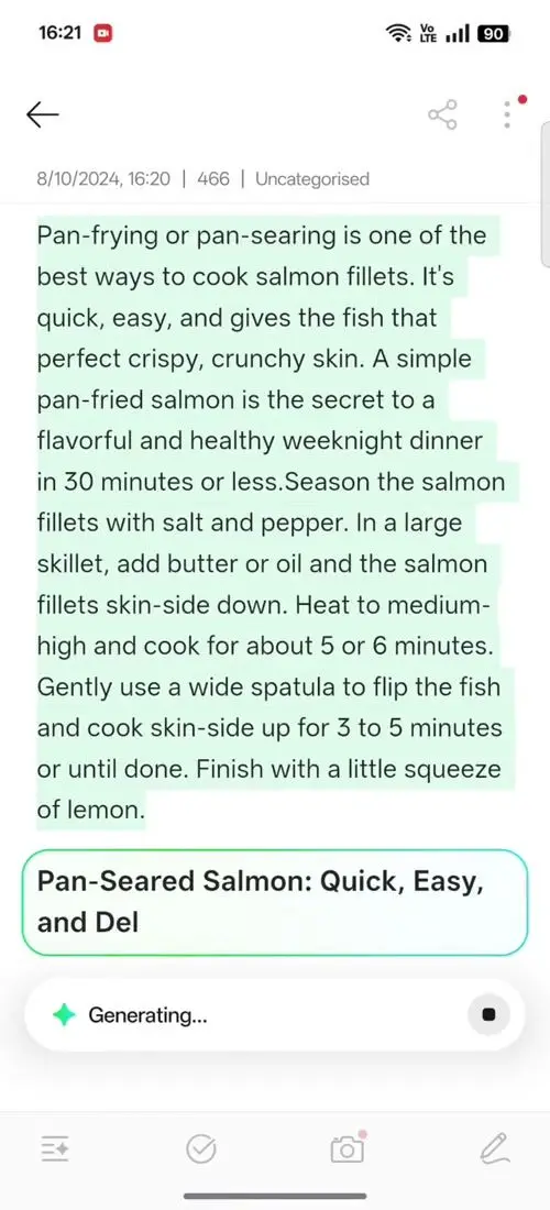 OPPO F31 Pro+ AI Assistant for Notes