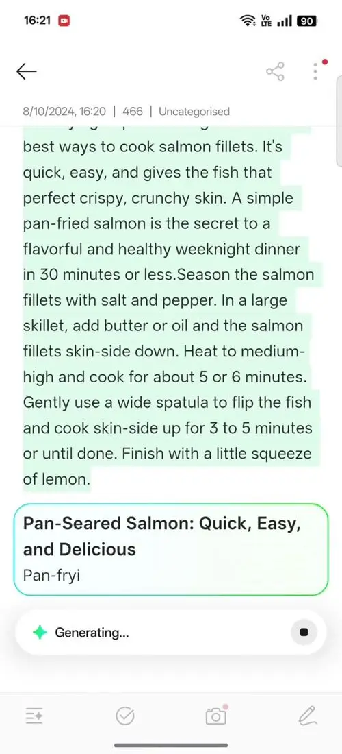 OPPO F31 Pro+ AI Assistant for Notes