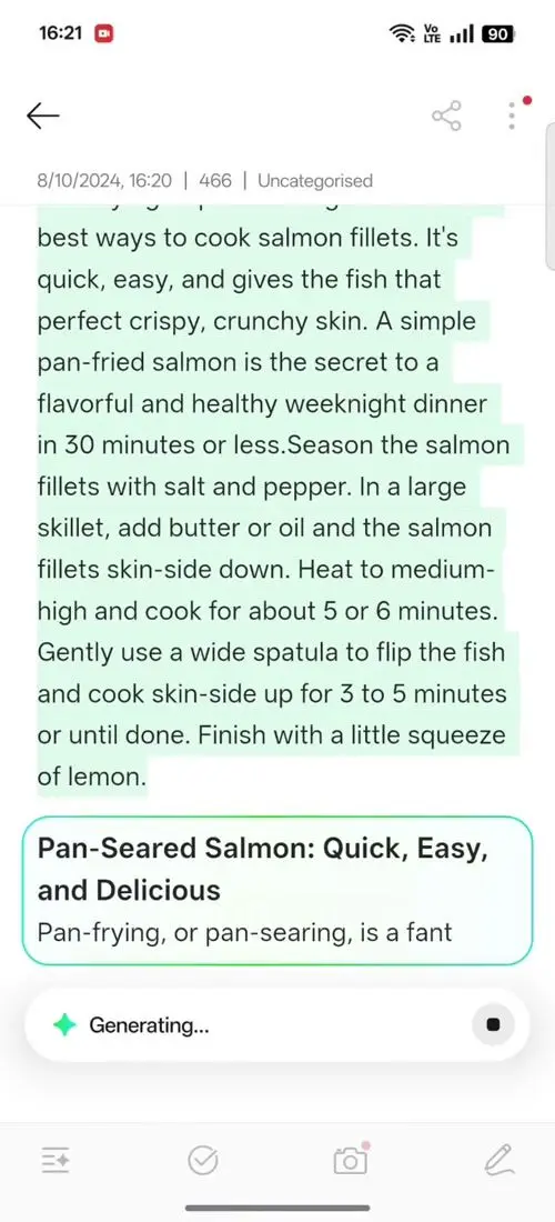 OPPO F31 Pro+ AI Assistant for Notes