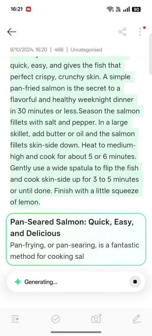 OPPO F31 Pro+ AI Assistant for Notes