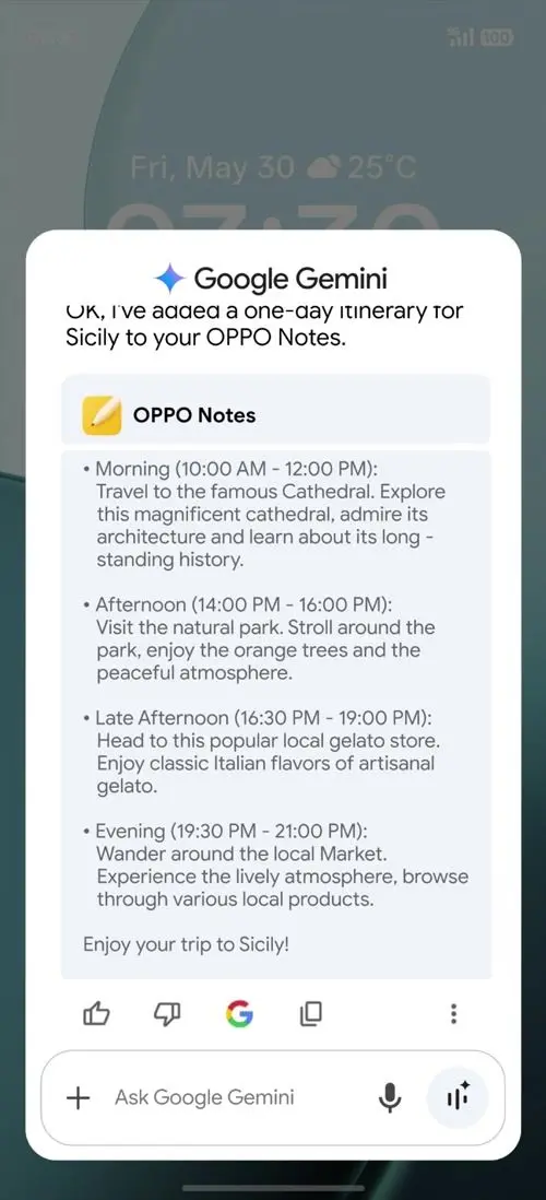 OPPO F31 Pro+ Google Gemini