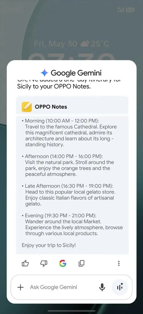 OPPO F31 Pro+ Google Gemini