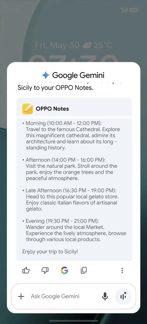OPPO F31 Pro+ Google Gemini