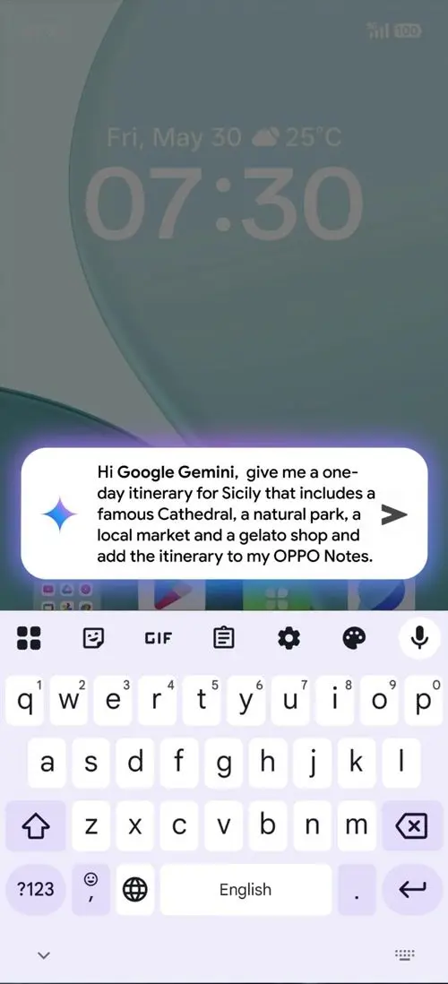 OPPO F31 Pro+ Google Gemini