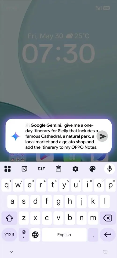OPPO F31 Pro+ Google Gemini