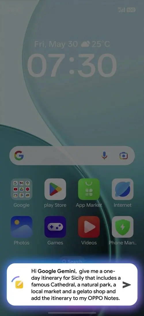 OPPO F31 Pro+ Google Gemini
