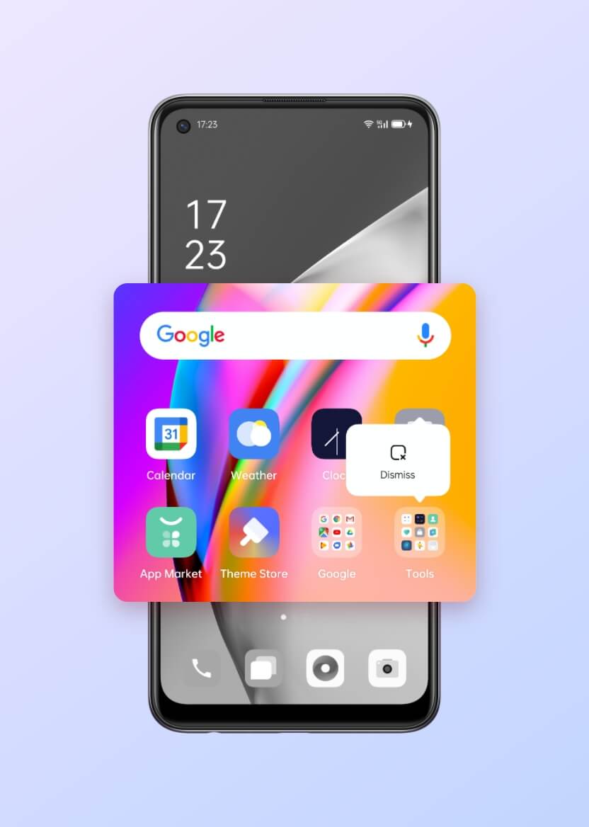 OPPO F19 Pro+ Folder Quick Merge