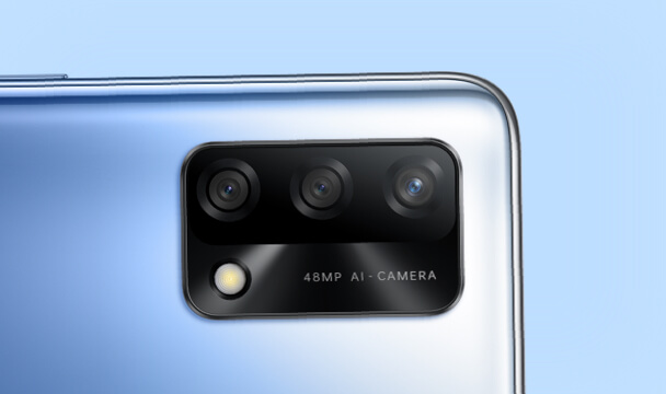 48MP AI drievoudige camera