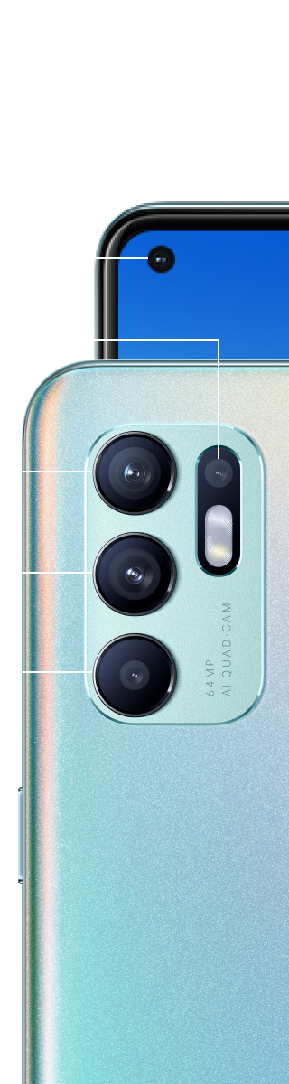 64MP AI Quad and 44MP Selfie Camera