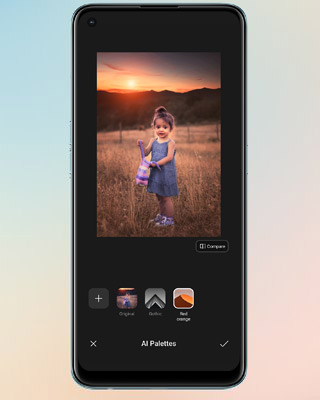 لوحة ألوان بقوة الذكاء الاصطناعي