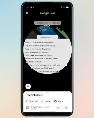 Serbest Biçimli Ekran Görüntüsü Çevirisi