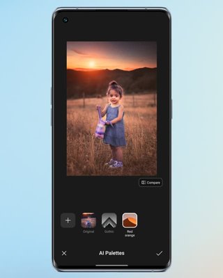 لوحة ألوان بقوة الذكاء الاصطناعي