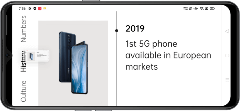 OPPO F17 3-Finger Screenshot