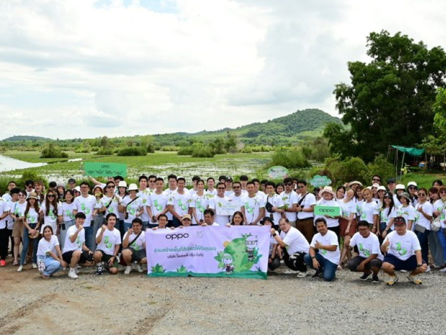 OPPO 15 Year anniversary CSR at Rayong