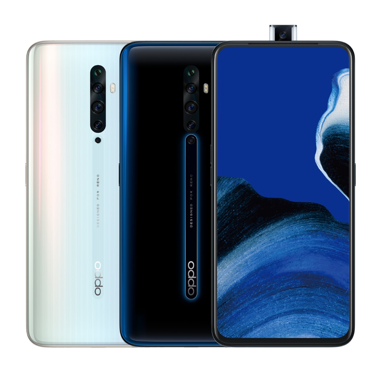 圖說：OPPO Reno2 Z相比前代產品，無論是性能、外觀或拍照都全面升級，10月18日起陸續開賣，晨霧白、深海夜光雙色單機建議售價NT$13,990。
