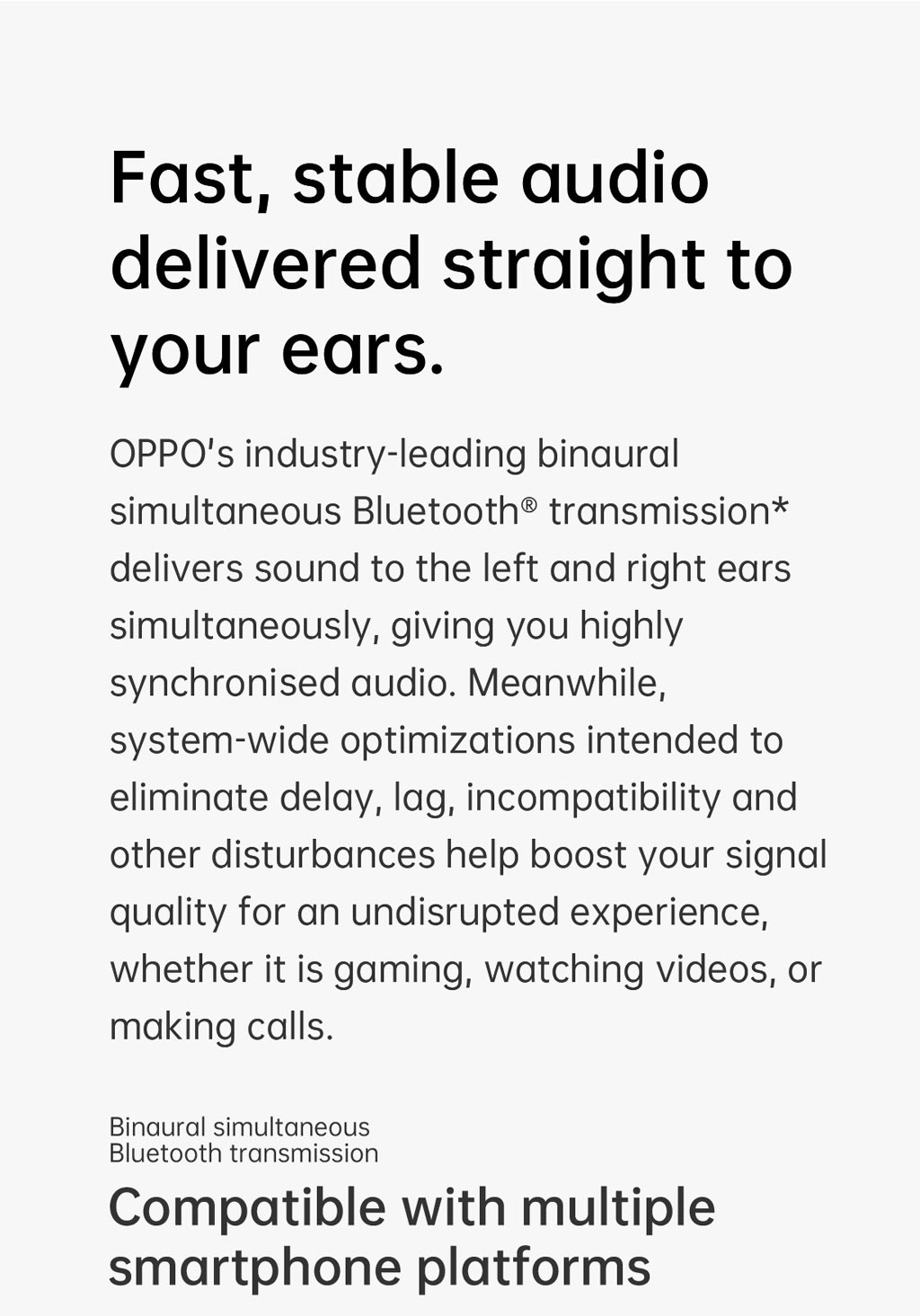 OPPO's Industry-Leading Binaural Simutaneous Bluetooth Transmission