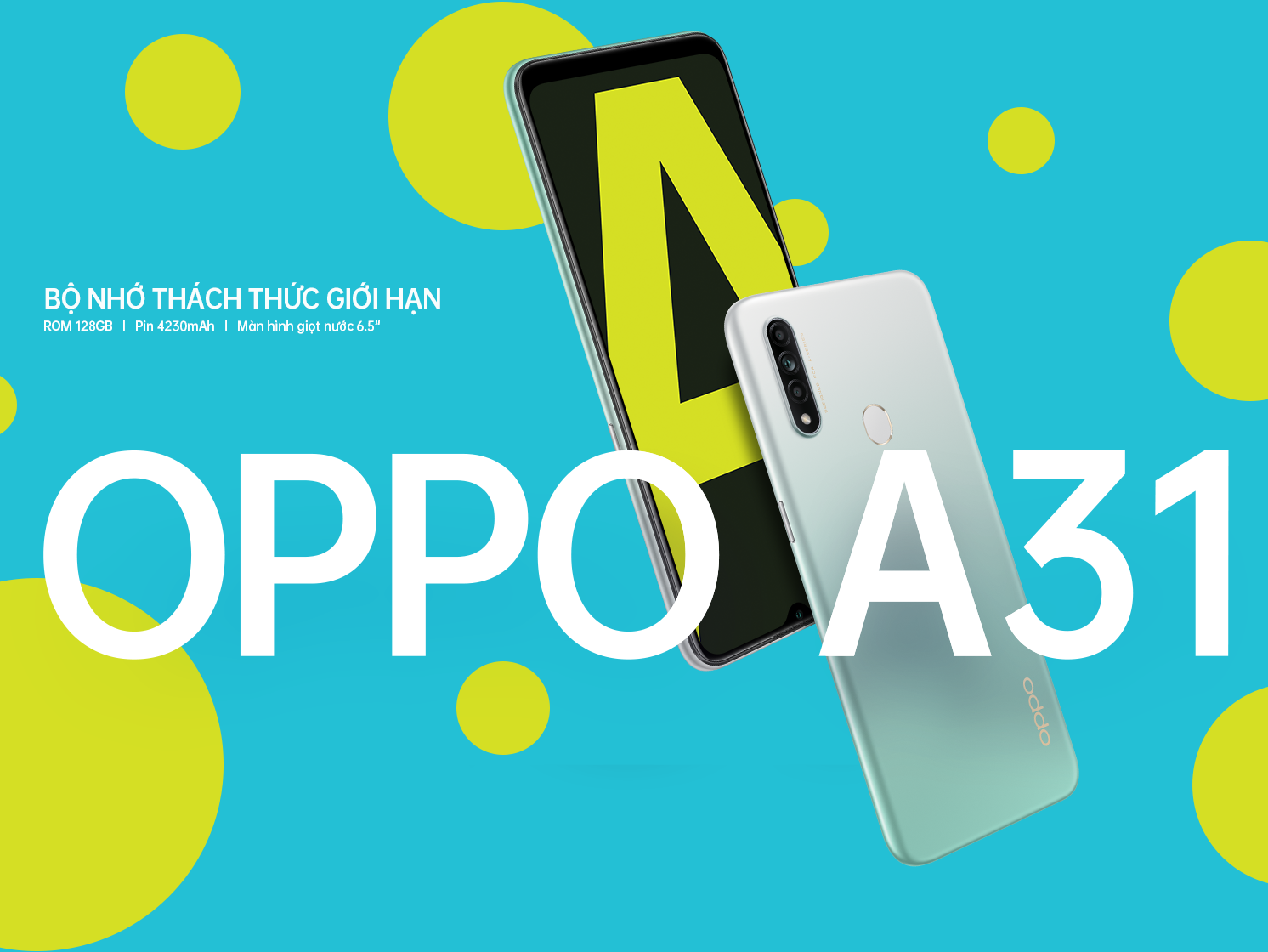 OPPO A31 chính thức lên kệ tại Việt Nam: Bộ nhớ thách thức giới hạn