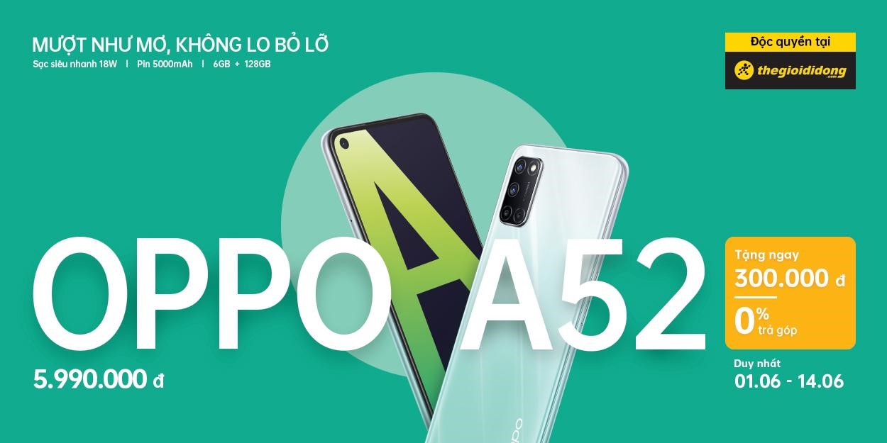 ưu đãi oppo a52 độc quyền