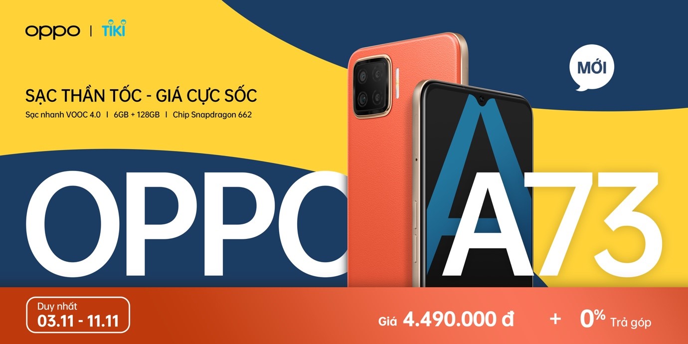 OPPO A73 chính thức lên kệ tại Việt Nam: Sạc thần tốc – Giá cực sốc