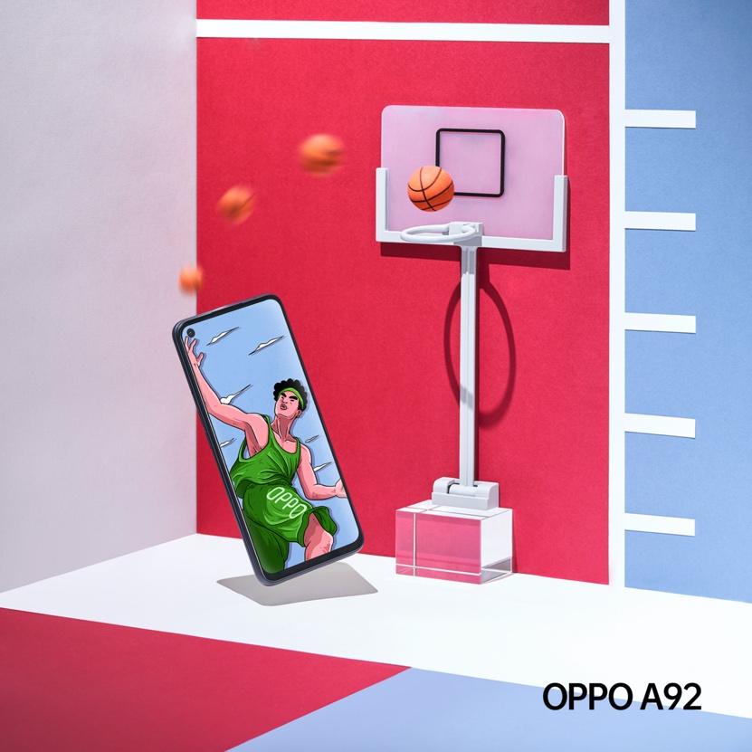 oppo a92 sáng tạo bóng rổ