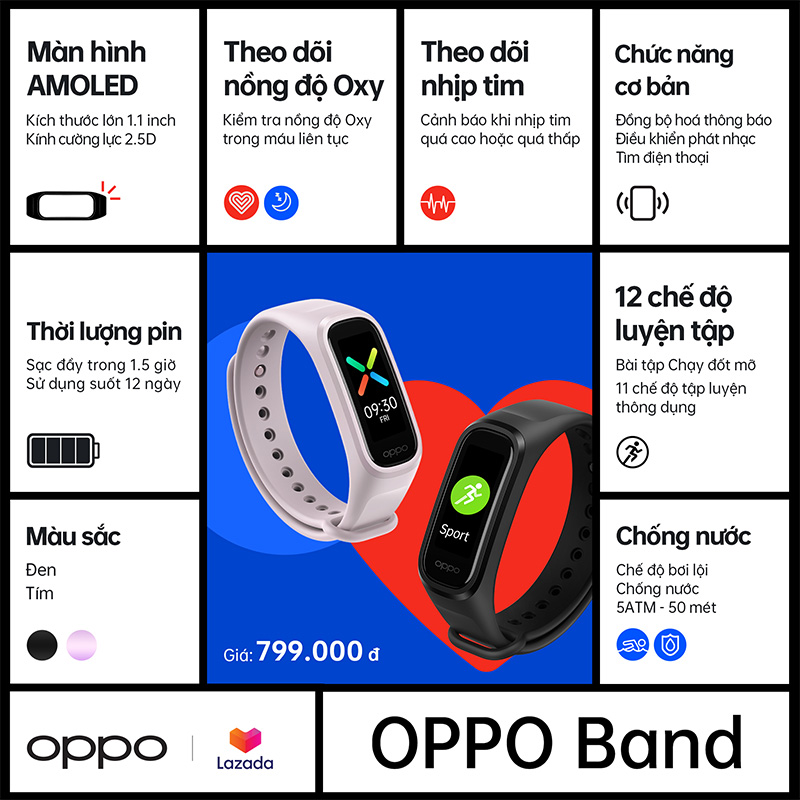 OPPO Band chính thức ra mắt tại Việt Nam