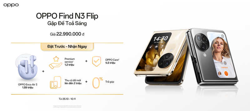OPPO Find N3 Flip trình làng tại thị trường Việt Nam 