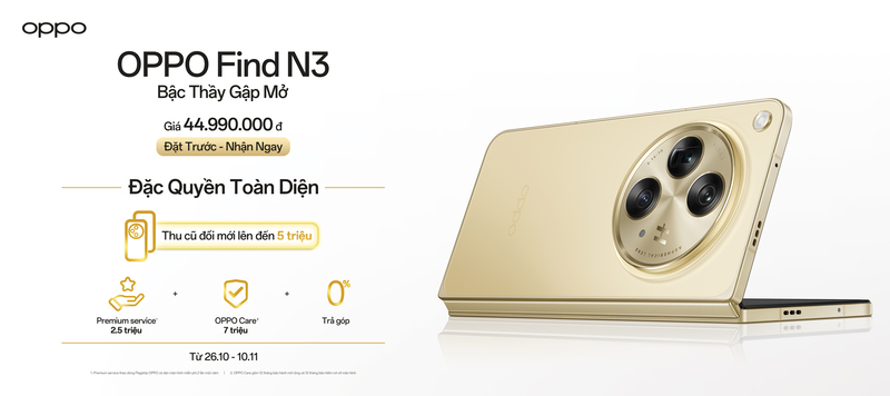 OPPO Find N3 Ra Mắt Nâng Tầm Chuẩn Mực Mới Điện Thoại Gập