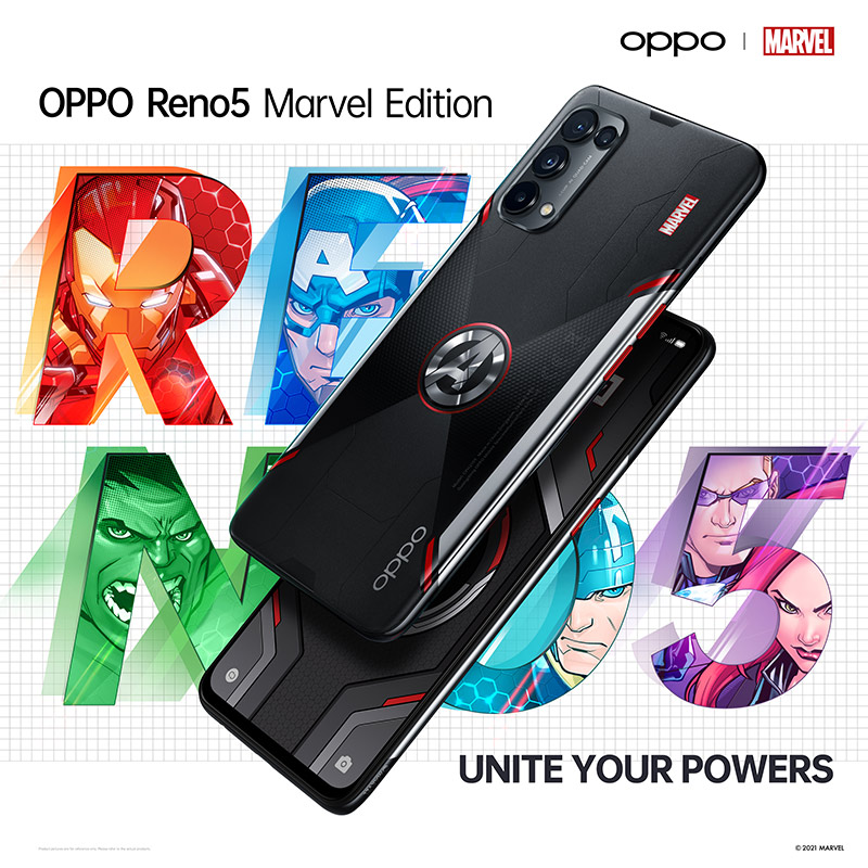 OPPO ch&iacute;nh thức giới thiệu phi&ecirc;n bản giới hạn Reno5 Marvel