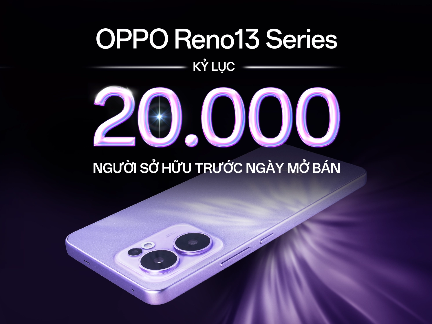Reno13 Series đạt hơn 20.000 người sở hữu trước ngày mở bán