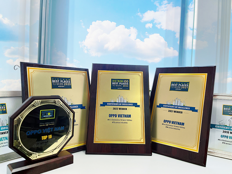OPPO lần thứ 7 liên tiếp được vinh danh Top 100 nơi làm việc tốt nhất Việt Nam 2022