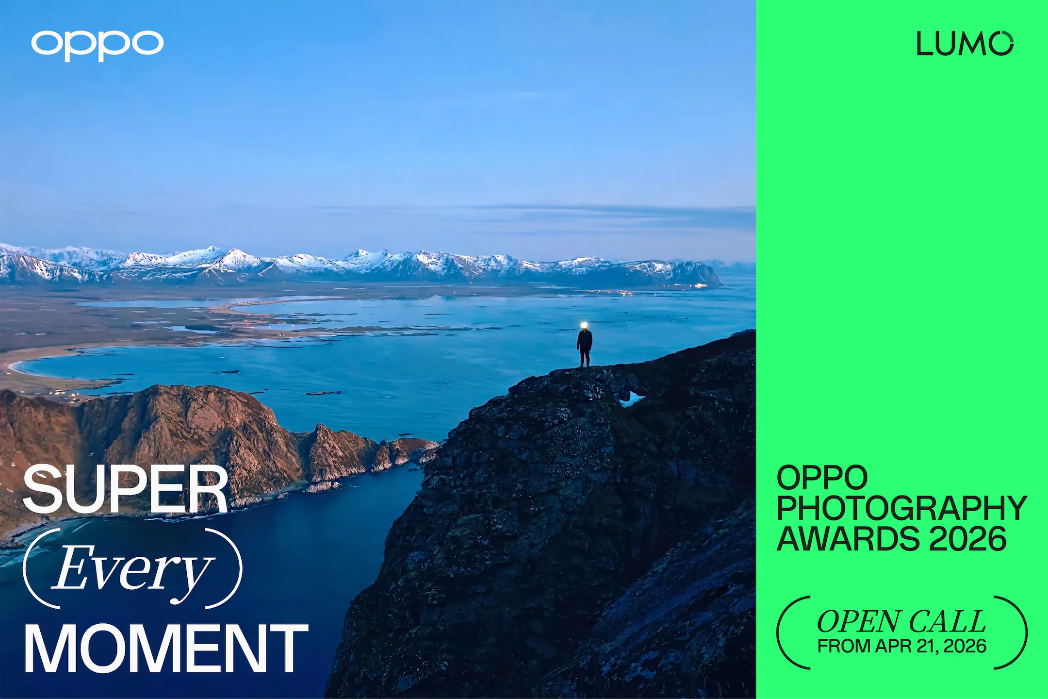 OPPO Photography Awards 2026 Key Visual, featuring original photography by Hasselblad Master Tina Signesdottir Hult, shot on OPPO Find X9 Ultra.