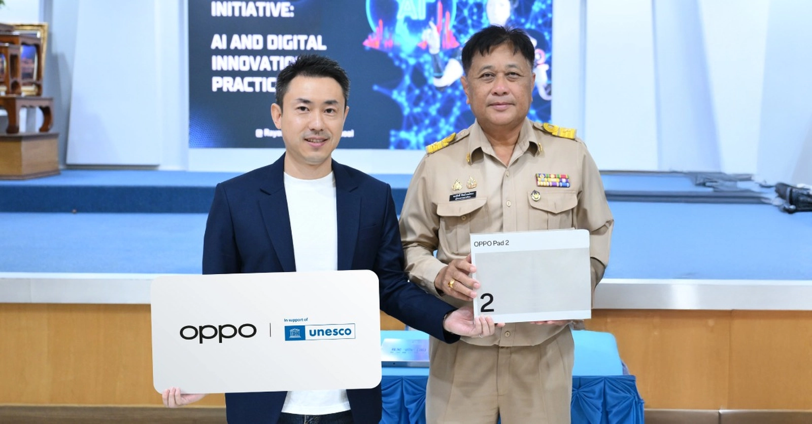Together with UNESCO, OPPO has donated tablets to schools in Thailand and countries throughout Asia and Africa