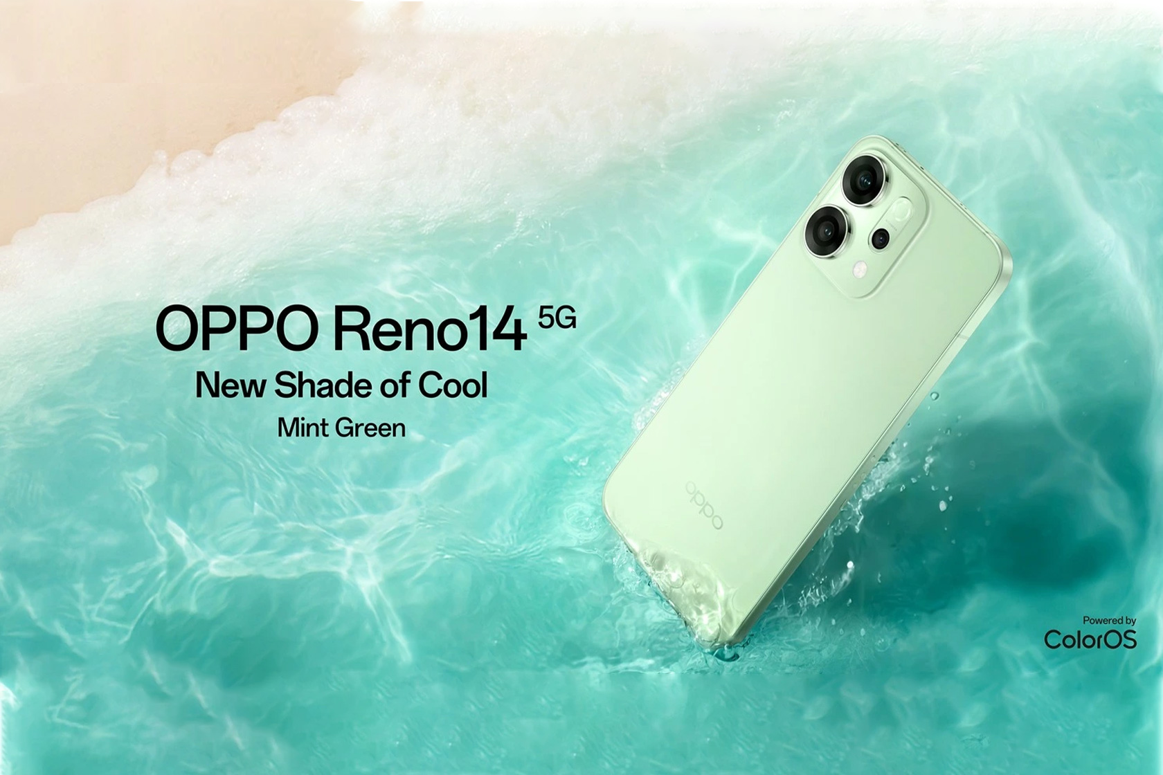 OPPO Unveils Refreshing Mint Green Reno14 5G