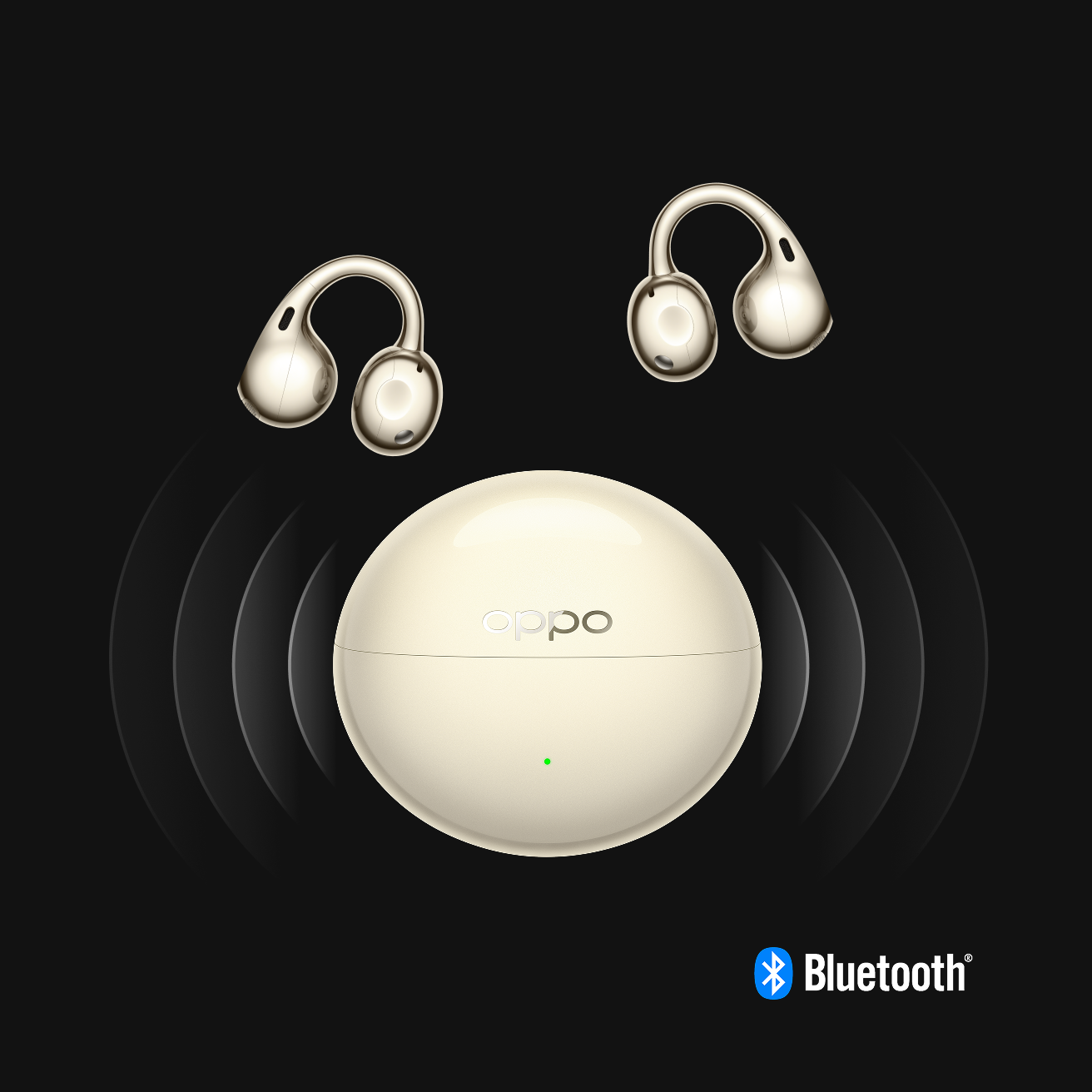 OPPO Enco Clip2 Open Earbuds - Encaixe anatômico que envolve